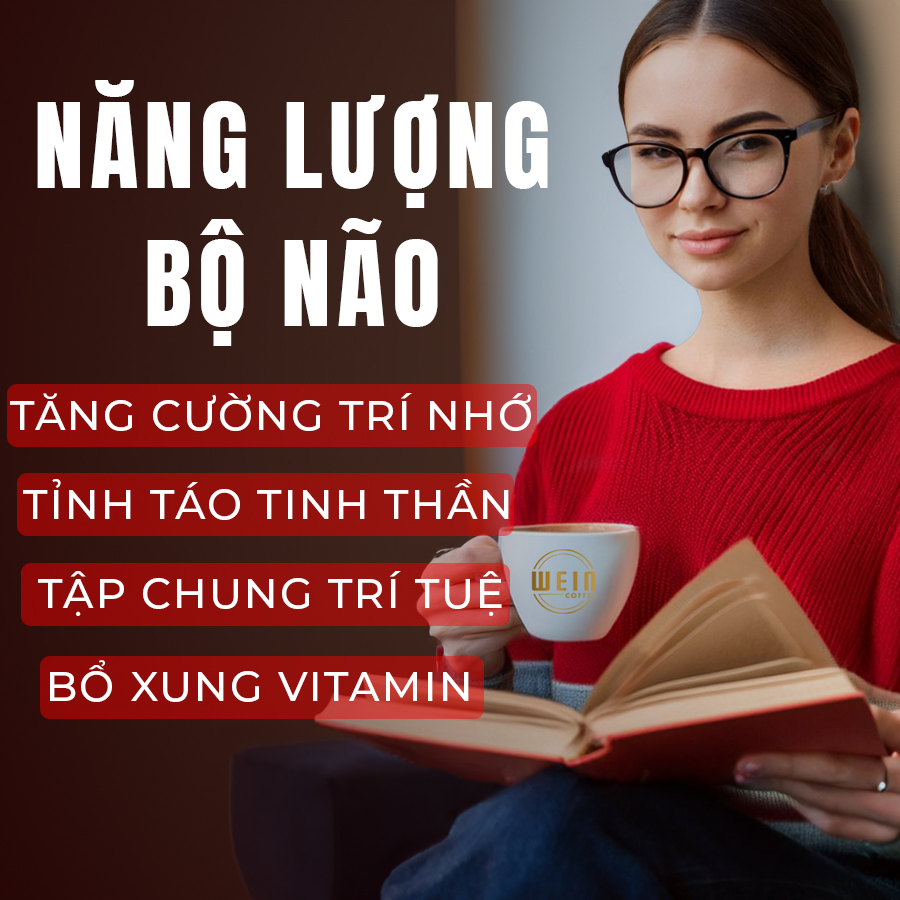 DR. BRAIN COFFEE 6 IN 1 - BOOST BRAIN POWER - CAFÉ ĐEN 6 IN 1 - TĂNG CƯỜNG NĂNG LƯỢNG TRÍ NÃO